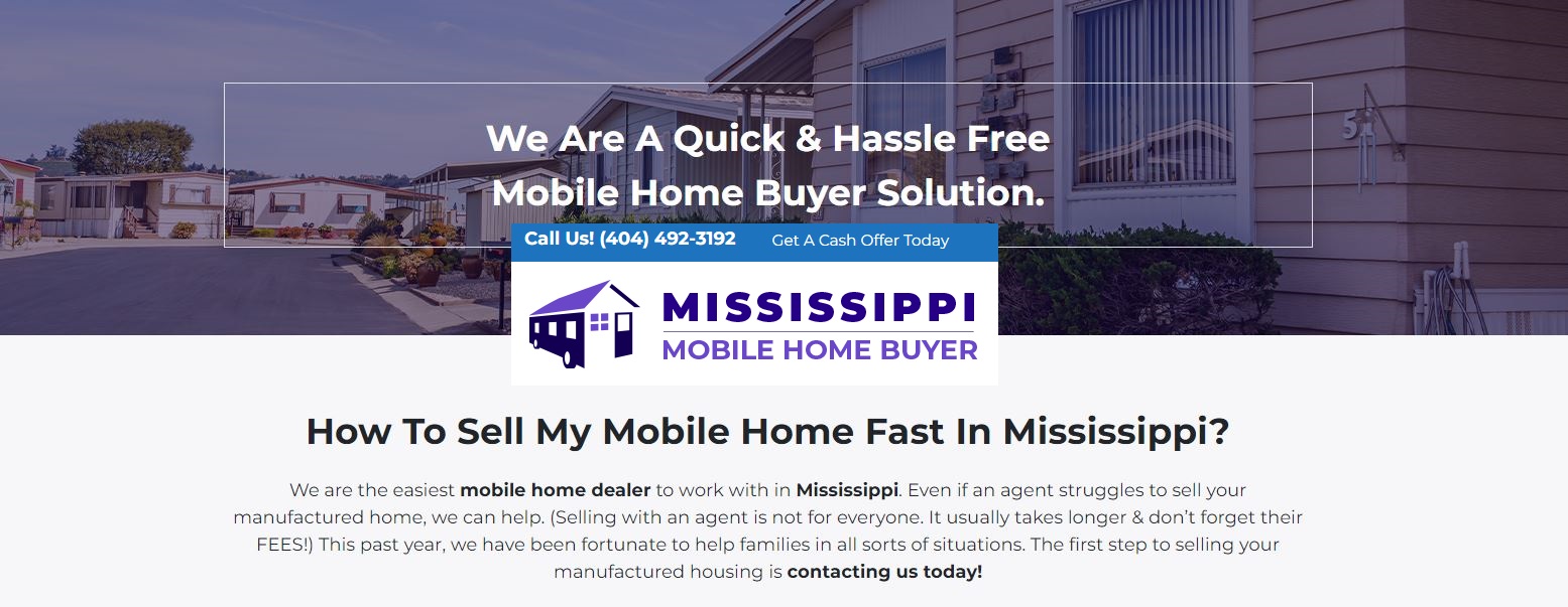 How To Sell A Mobile Home in Mississippi